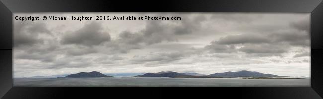 South Harris Panorama Framed Print by Michael Houghton