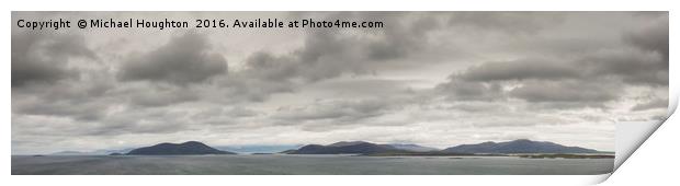 South Harris Panorama Print by Michael Houghton