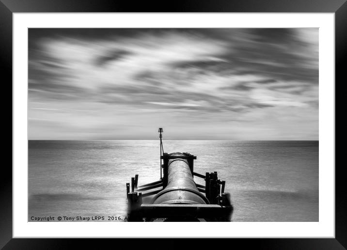 Storm Water Overflow Framed Mounted Print by Tony Sharp LRPS CPAGB