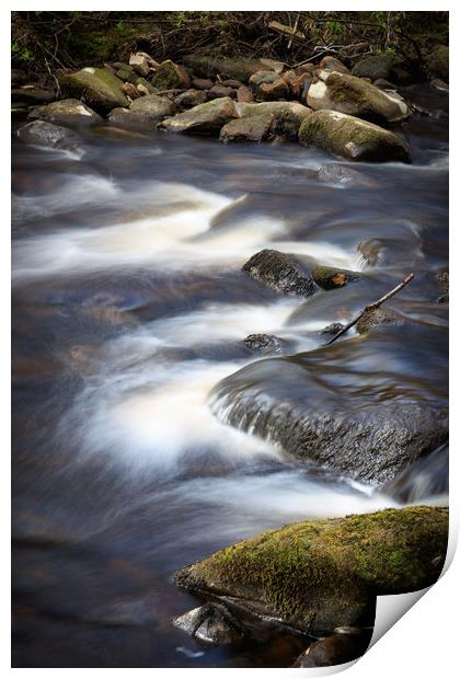 Flowing stream    Print by chris smith