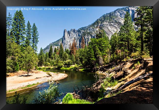 Yosemite Valley Framed Print by Reg K Atkinson