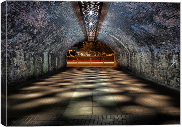 Late night tunnel Canvas Print by Leighton Collins