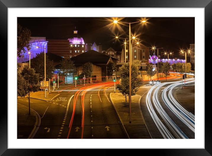 Oystermouth road Swansea Framed Mounted Print by Leighton Collins