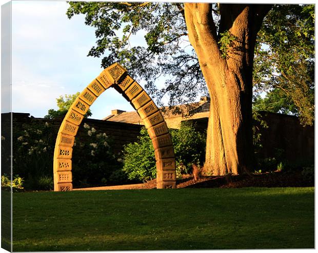 Marsden Hall Park Nelson - The Archway Canvas Print by Peter Elliott 