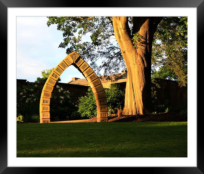 Marsden Hall Park Nelson - The Archway Framed Mounted Print by Peter Elliott 