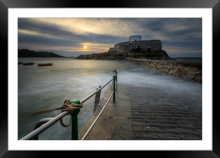Fort grey Guernsey   Framed Mounted Print by chris smith