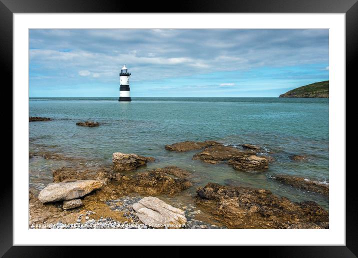Penmon or Trwyn Du Lighthouse Anglesey Framed Mounted Print by Nick Jenkins