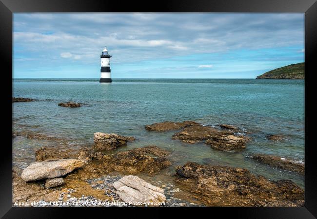 Penmon or Trwyn Du Lighthouse Anglesey Framed Print by Nick Jenkins