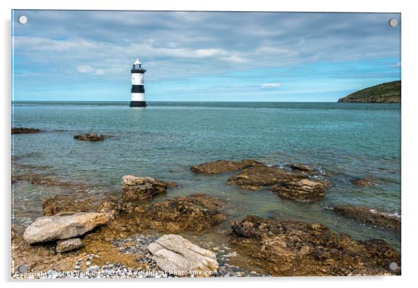 Penmon or Trwyn Du Lighthouse Anglesey Acrylic by Nick Jenkins