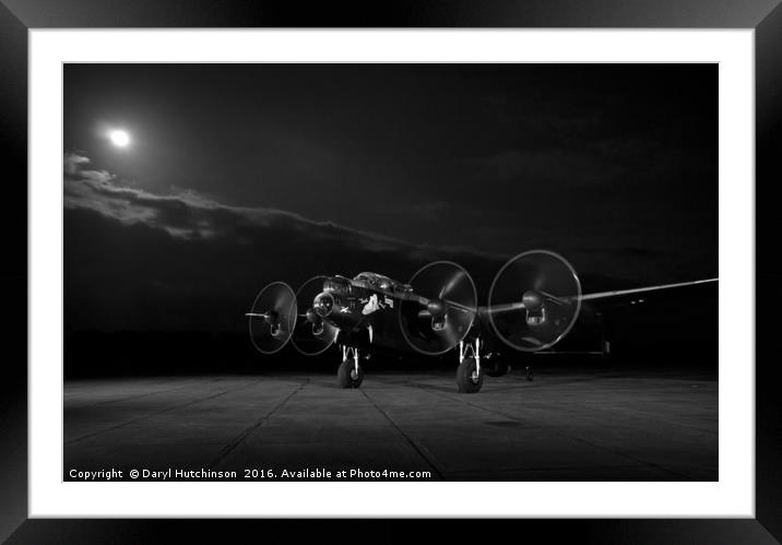 A bombers moon....... Framed Mounted Print by Daryl Peter Hutchinson