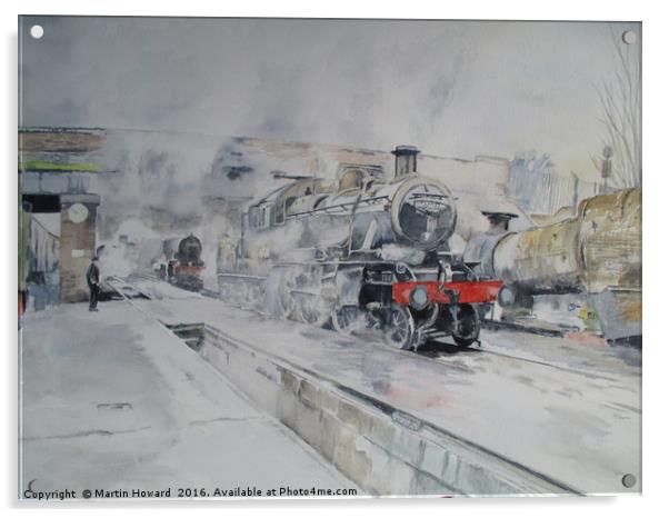 Great Central Steam Acrylic by Martin Howard