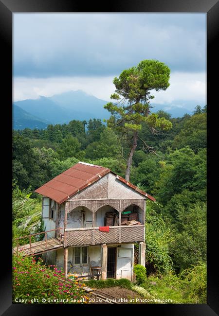 Living in a Mountains Framed Print by Svetlana Sewell