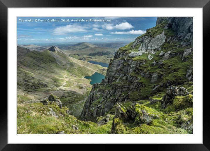 View from Snowdonia Framed Mounted Print by Kevin Clelland