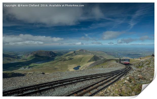 Snowdonia Train Print by Kevin Clelland