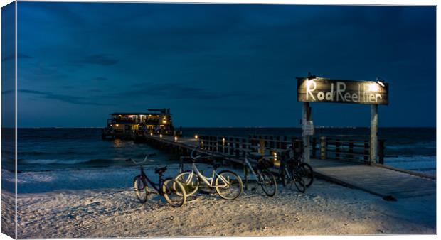 The Rod & Reel Pier Canvas Print by Neal P