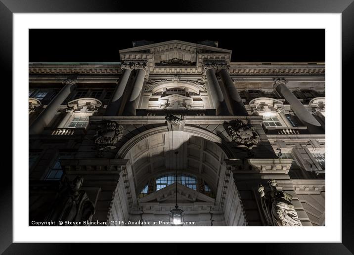 Liverpool port authority building pier head Framed Mounted Print by Steven Blanchard