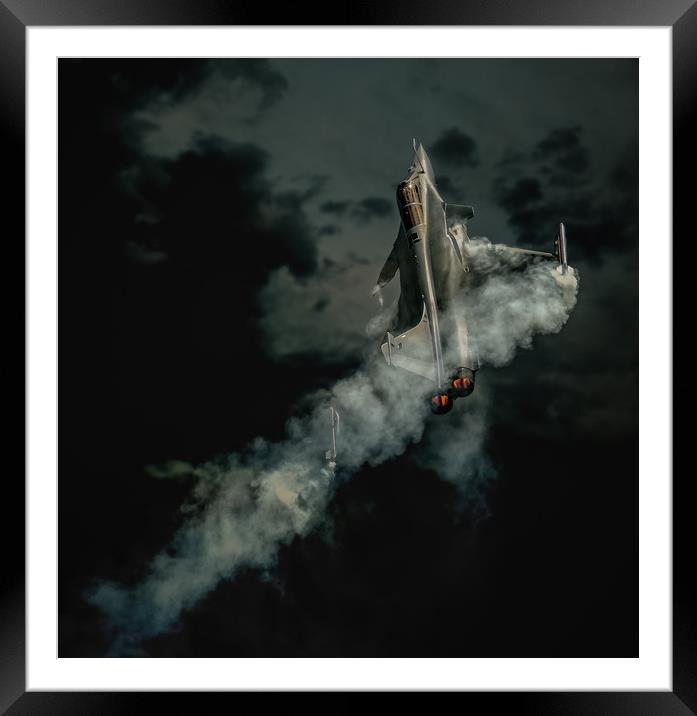 The French Dassault Rafale Framed Mounted Print by Mark Lynham
