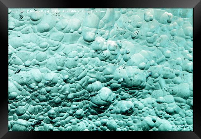 Close up of ice formation Framed Print by Magdalena Bujak
