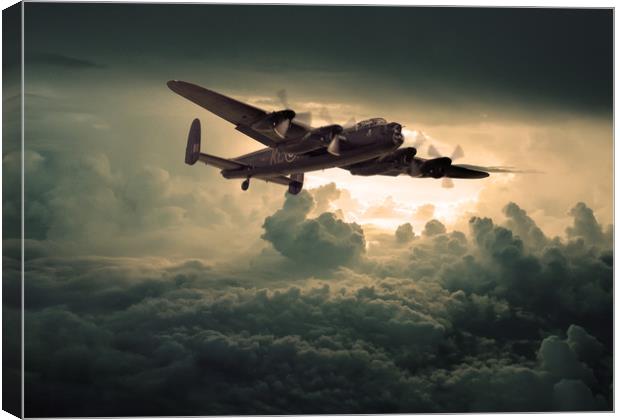 Through the clouds Canvas Print by Stephen Ward