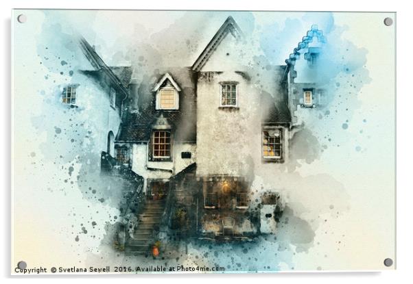 Old House Acrylic by Svetlana Sewell