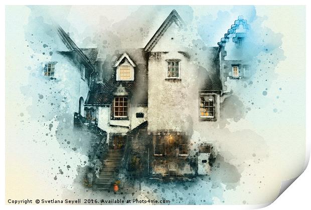 Old House Print by Svetlana Sewell