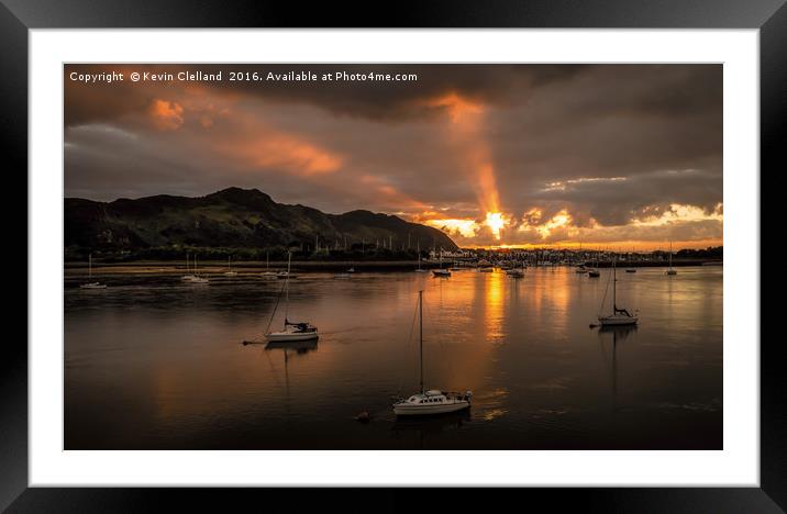 Conwy Estuary Framed Mounted Print by Kevin Clelland