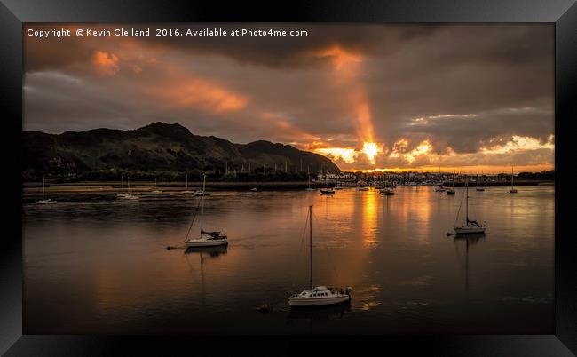 Conwy Estuary Framed Print by Kevin Clelland