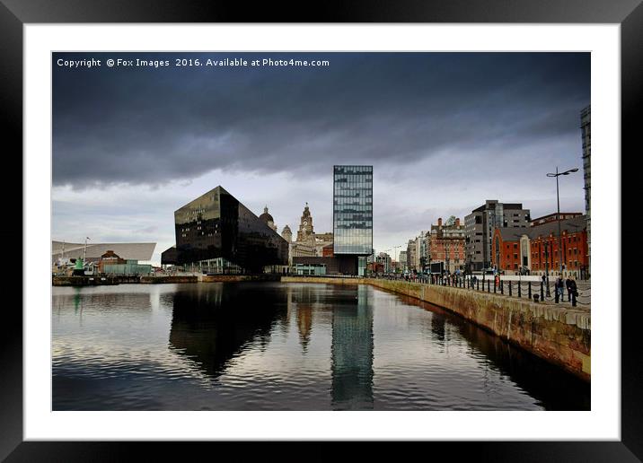 Liverpool docks Framed Mounted Print by Derrick Fox Lomax