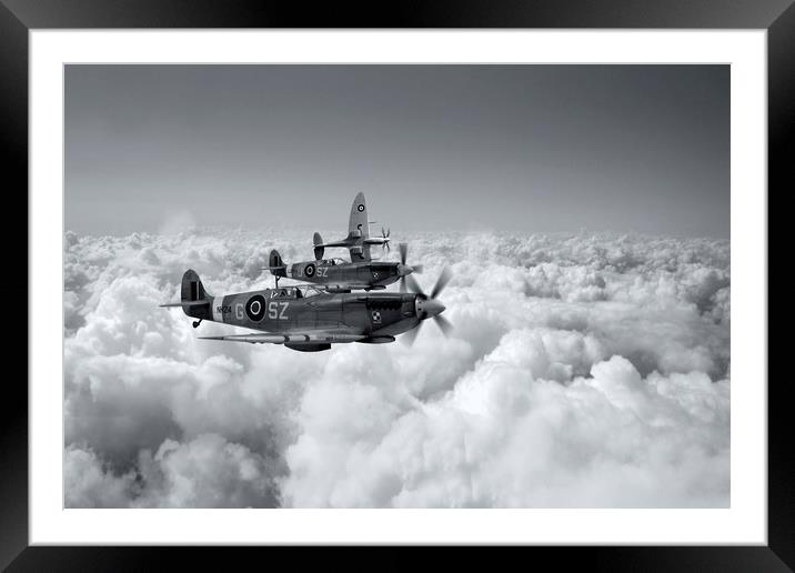 Polish Fighter Squadron Framed Mounted Print by J Biggadike