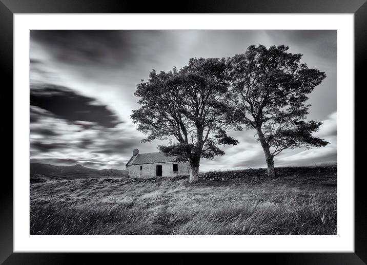 Old Croft House at Lettermore Framed Mounted Print by Derek Beattie