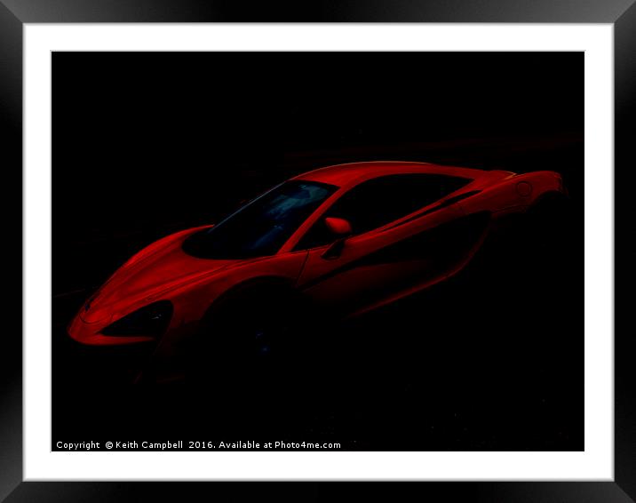 Red Lamborghini Dream Framed Mounted Print by Keith Campbell