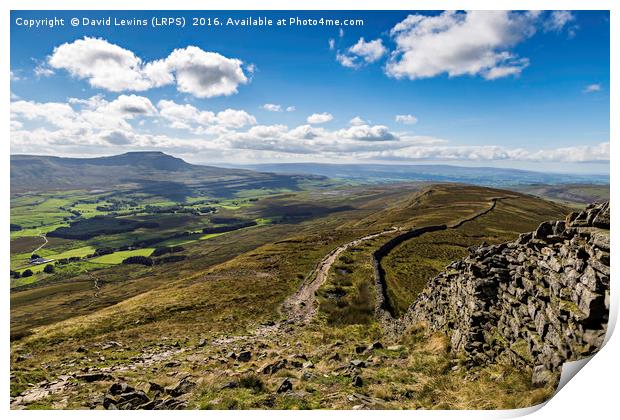 View to Ingleton Print by David Lewins (LRPS)