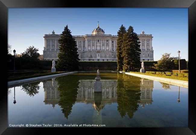 The Royal Palace of Madrid Framed Print by Stephen Taylor