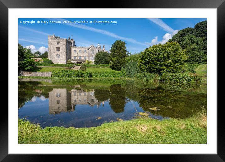 Sizergh Castle Reflections Framed Mounted Print by Gary Kenyon