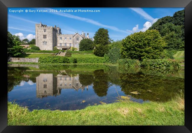 Sizergh Castle Reflections Framed Print by Gary Kenyon