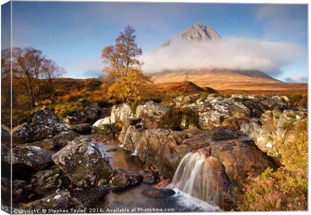Autumn in Glencoe Canvas Print by Stephen Taylor