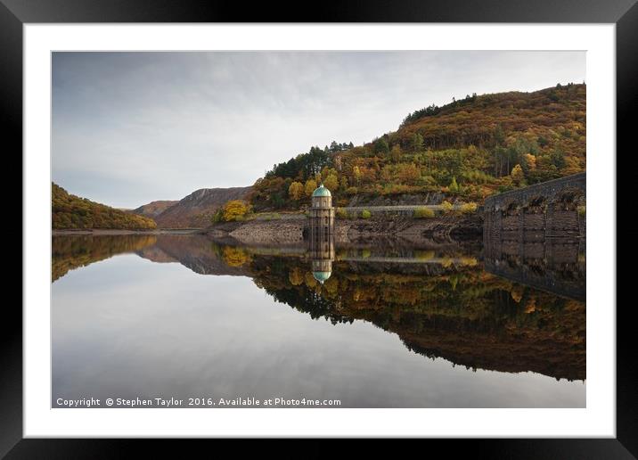 Autumn in the Elan Valley Framed Mounted Print by Stephen Taylor