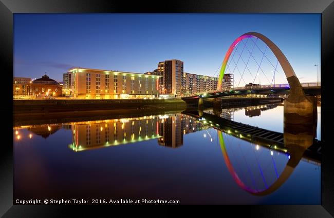 The Clyde Arc Framed Print by Stephen Taylor