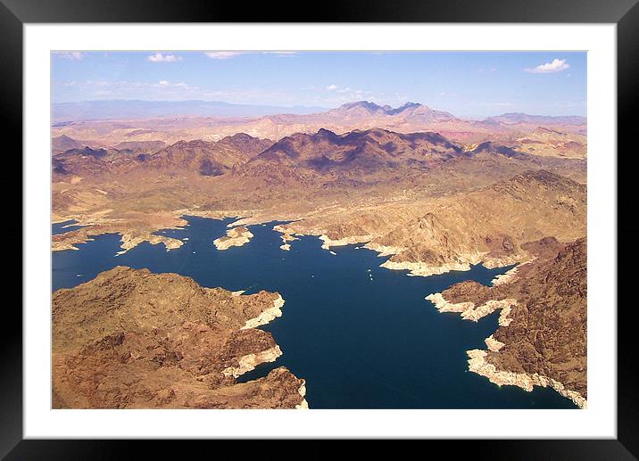 Lake Mead Framed Mounted Print by Catherine Fowler
