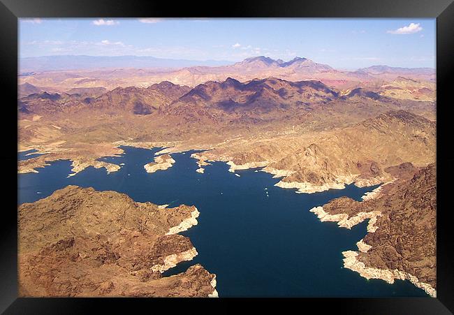 Lake Mead Framed Print by Catherine Fowler