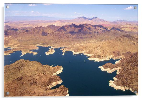 Lake Mead Acrylic by Catherine Fowler