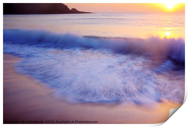 Breaking wave Print by Colin Woods