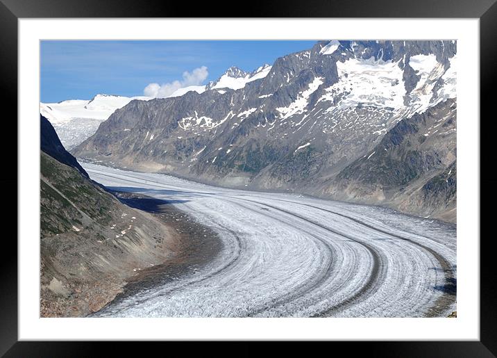 Aletsch Glacier 2 Framed Mounted Print by Gö Vān
