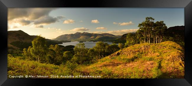 Derwent Water View Framed Print by Alex Johnson