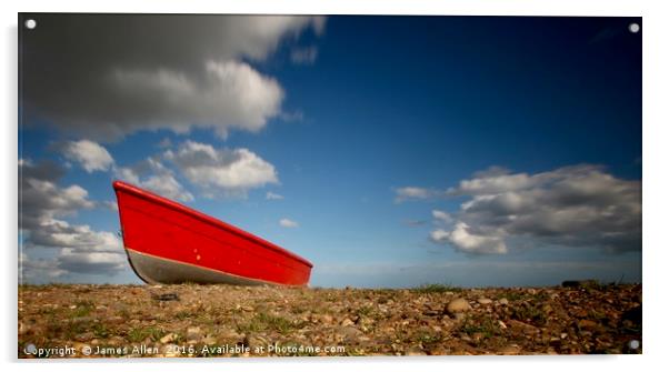 ''Dunwich Beach'' Acrylic by James Allen