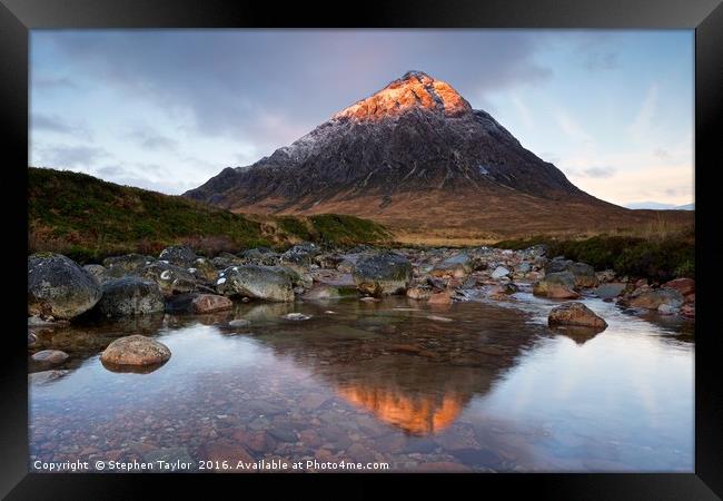 Stob Dearg Framed Print by Stephen Taylor