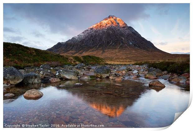 Stob Dearg Print by Stephen Taylor