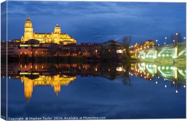 Salamanca Cathedral Canvas Print by Stephen Taylor