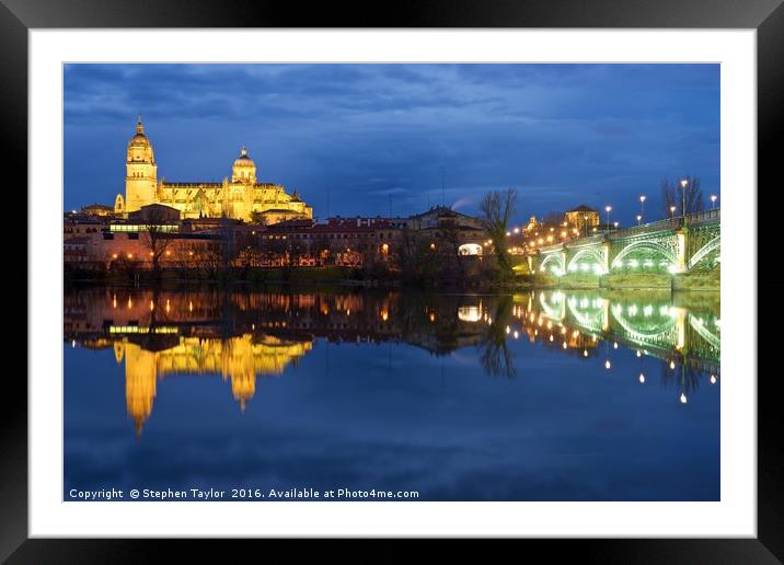 Salamanca Cathedral Framed Mounted Print by Stephen Taylor