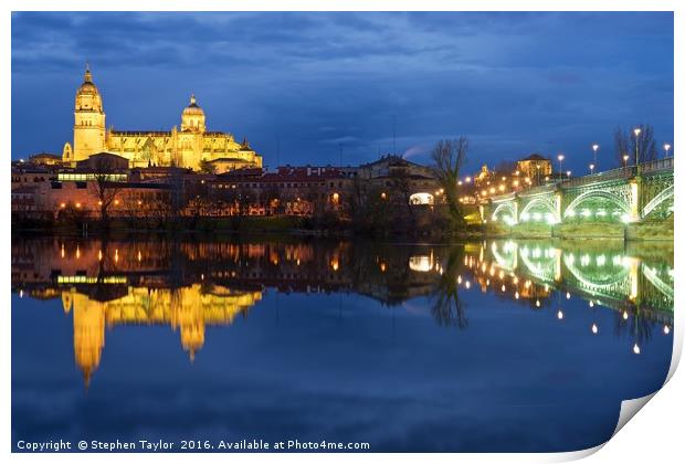 Salamanca Cathedral Print by Stephen Taylor